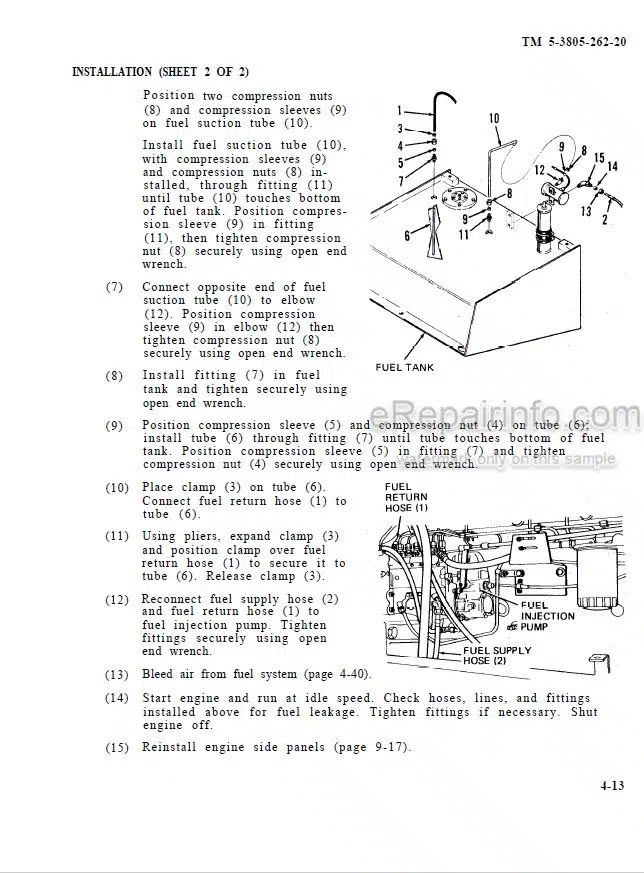 Photo 7 - Case PT240 Tier 3 Service Manual Pneumatic Line Roller 47703681