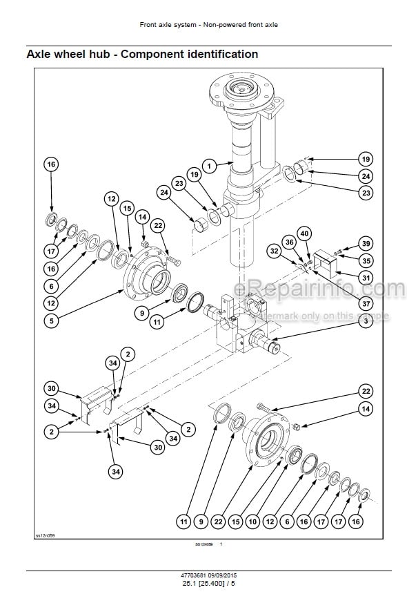 Photo 3 - Case PT240 Tier 3 Service Manual Pneumatic Line Roller 47703681