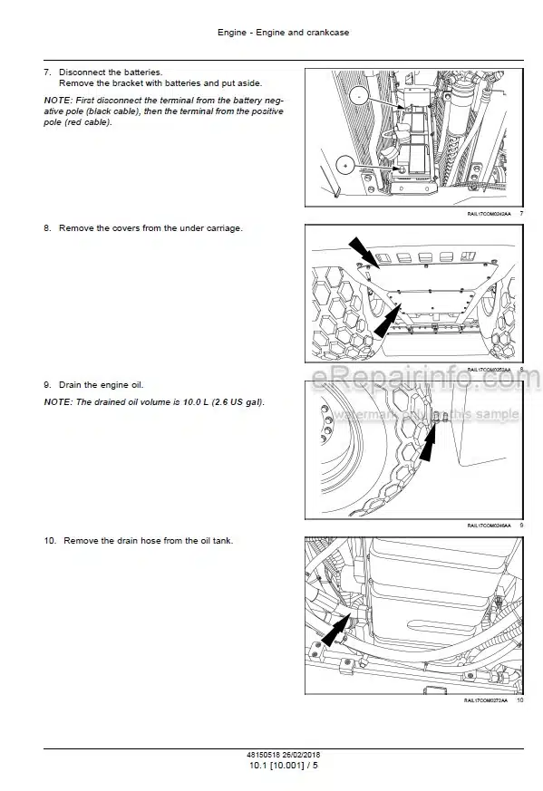 Photo 1 - Case SV208D Tier 4B Final Service Manual Vibratory Roller 48150518