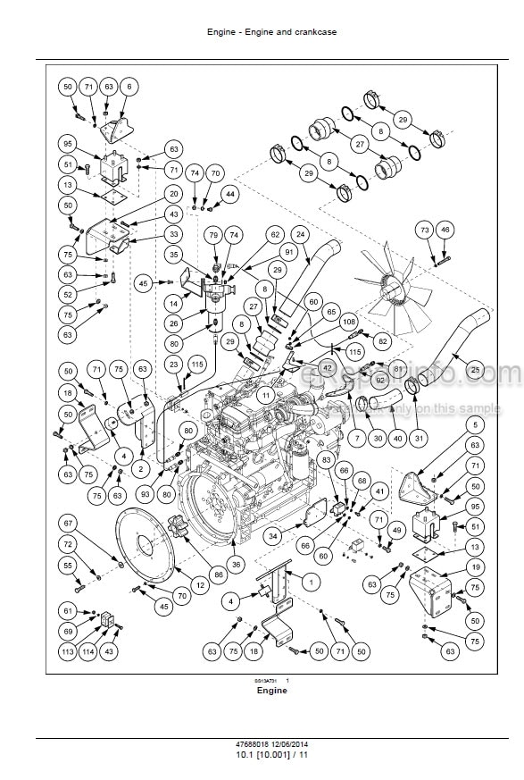 Photo 3 - Case SV208 SV210 SV212 SV216 Tier 3 Service Manual Vibratory Roller 47688018