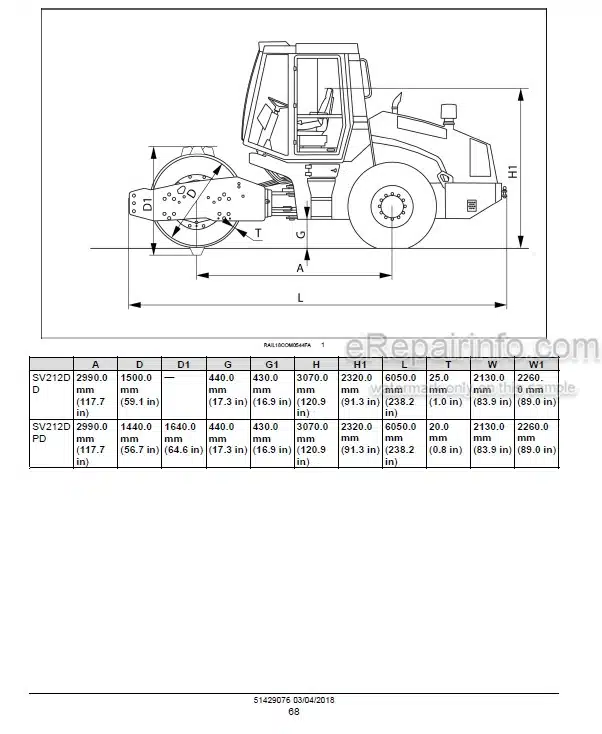 Photo 6 - Case SV212D SV216D Tier 4B Final Service Manual Vibratory Roller 51429076