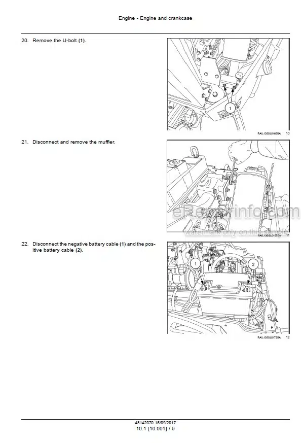 Photo 1 - Case DV36 DV45 DV45CC Tier 4A Interim Service Manual Combination Vibratory Roller 48142070