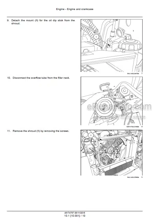 Photo 8 - Case SV208D Tier 4B Final Service Manual Vibratory Roller 48150518