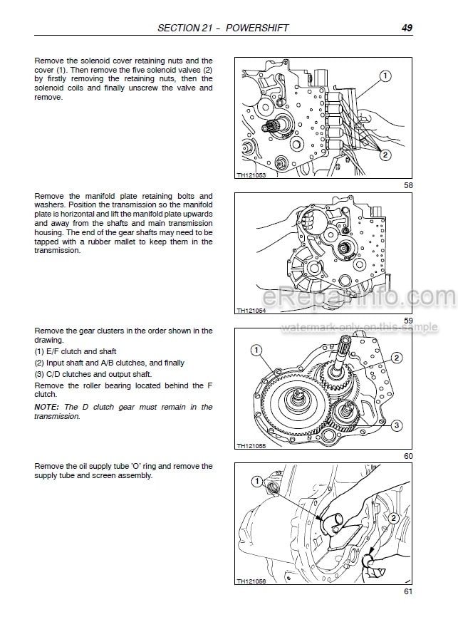 Photo 1 - Case TX130 TX140 TX170 Service Manual Telescopic Handler 9-88551