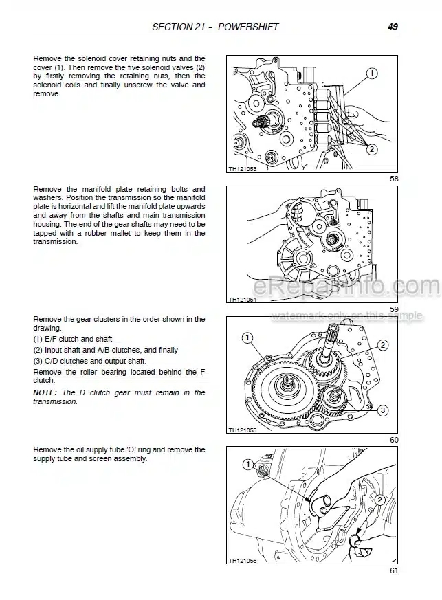 Photo 1 - Case TX130 TX140 TX170 Service Manual Telescopic Handler 9-88551