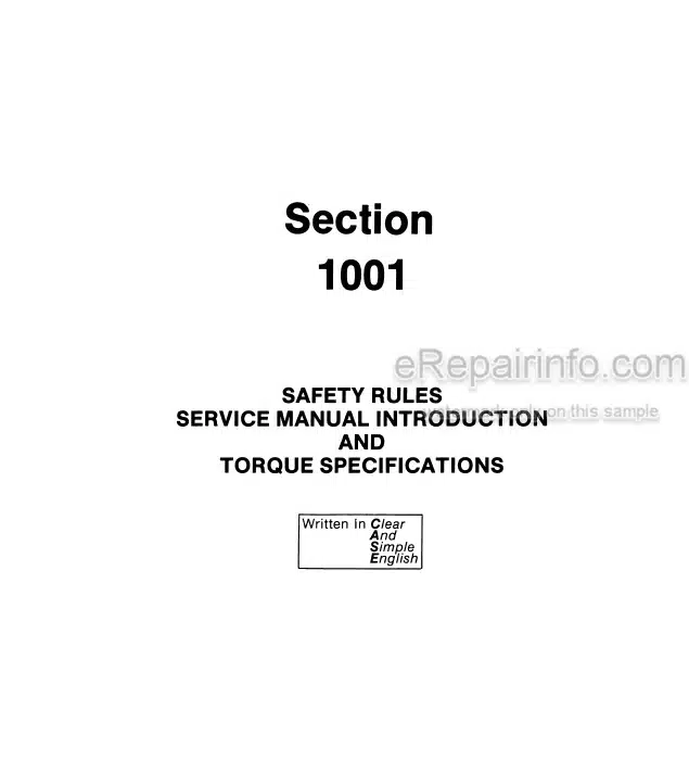 Photo 4 - Case W4 Service Manual Loader And Forklift 8-33652