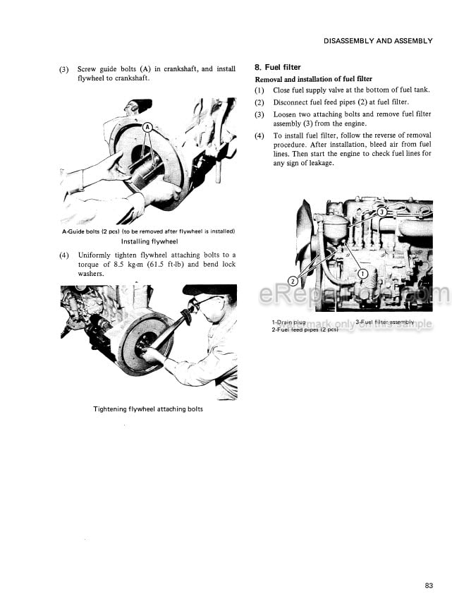 Photo 8 - Case W4 Service Manual Loader And Forklift 8-33652