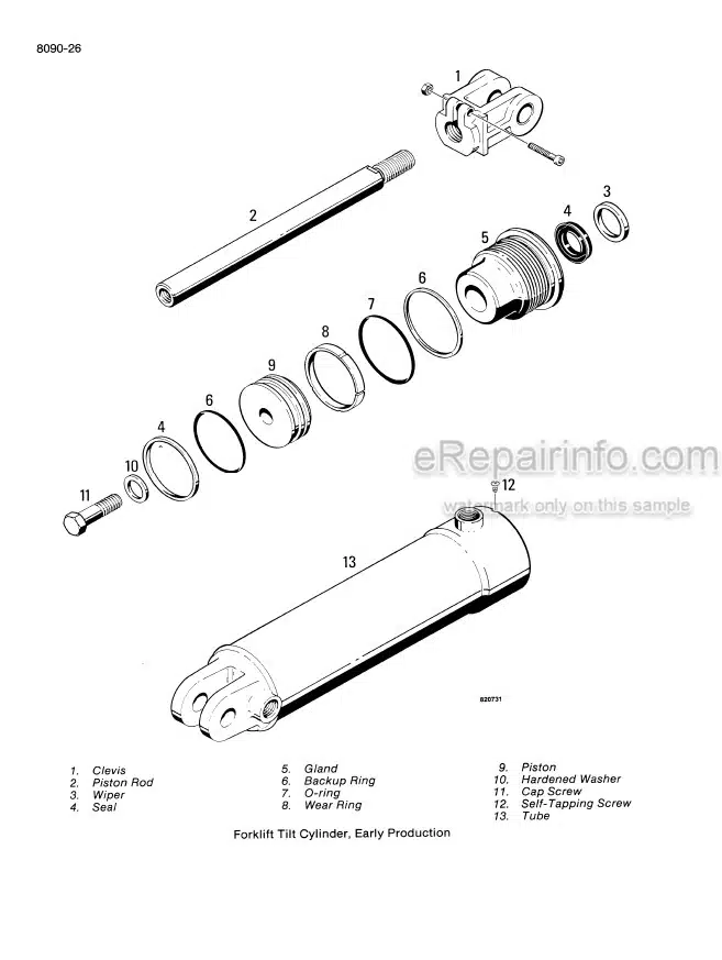Photo 6 - Case W4 Service Manual Loader And Forklift 8-33652
