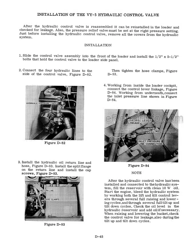 Photo 5 - Case W8B W9B W10B Service Manual Loader 9-76802