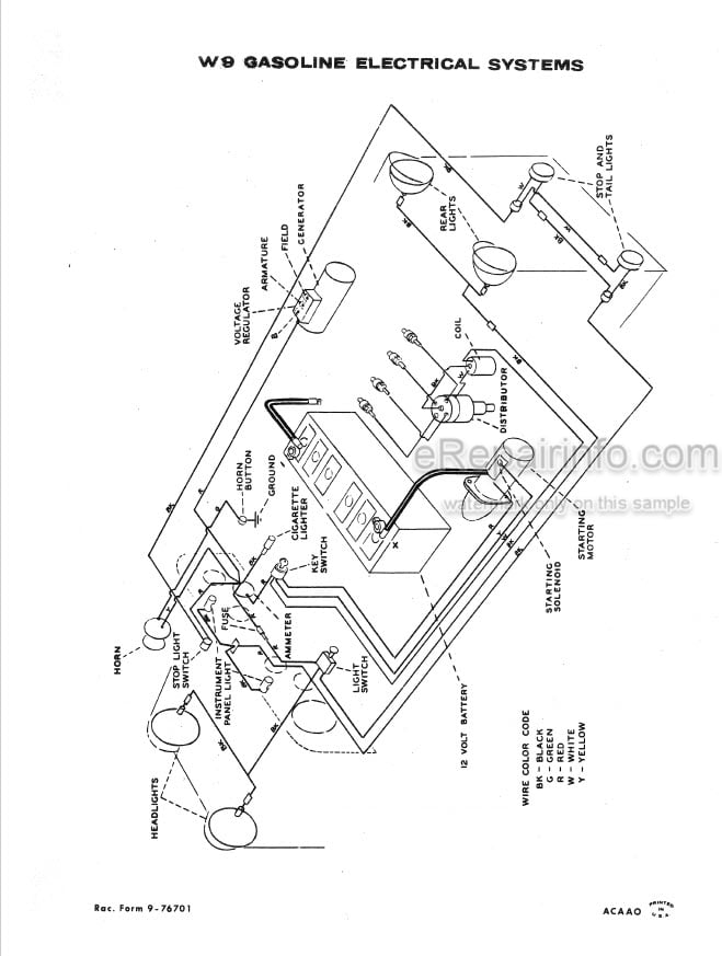 Photo 5 - Case W9 W9A W10 W12 Service Manual Loader 9-76832