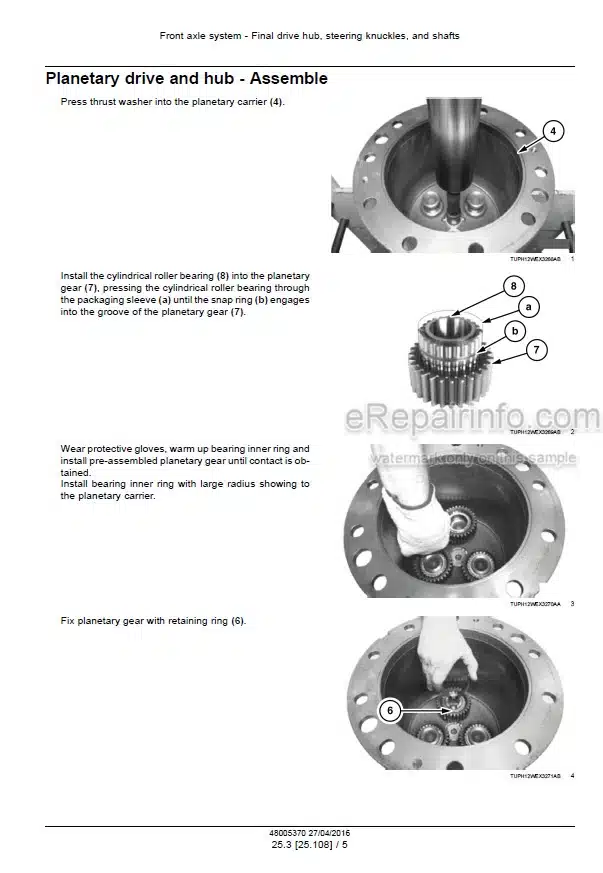 Photo 12 - Case WX168 WX188 Service Manual Wheeled Excavator 48005370