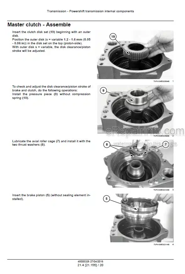 Photo 8 - Case WX210 WX240 Industry Tier 3 Service Manual Wheel Excavator 87677489A