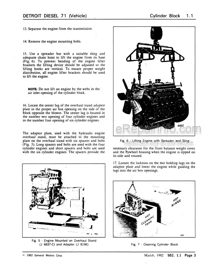 Photo 1 - Detroit Diesel In Line 71 Service Manual Engine