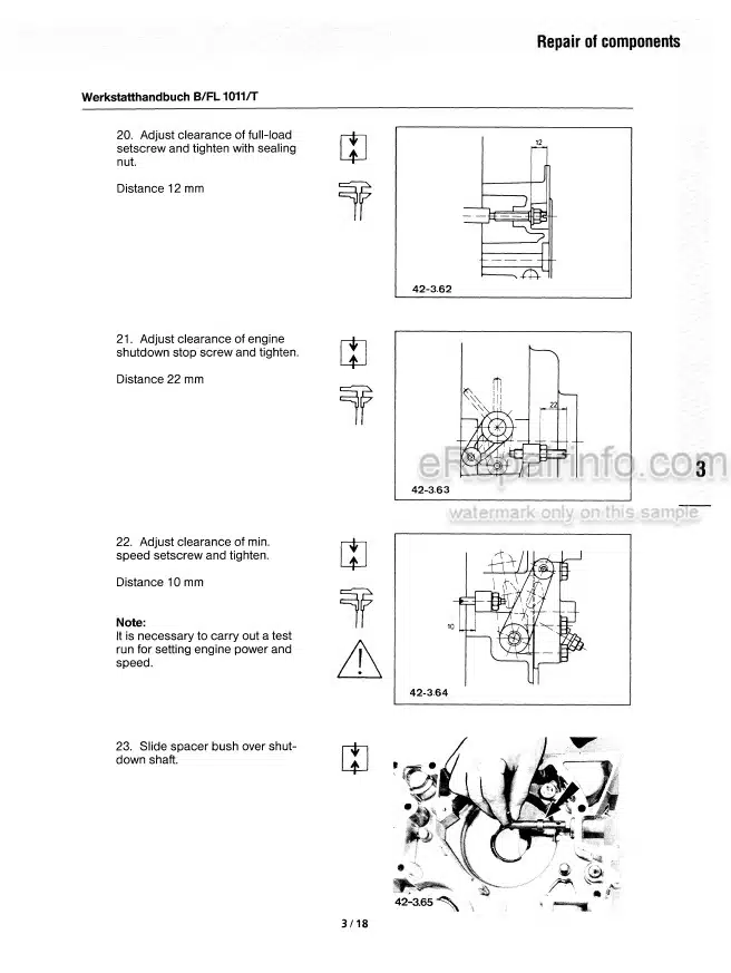 Photo 5 - Deutz F2L1011 F3L1011 F4L1011 BF4L1011T Workshop Manual Engine 291-1942