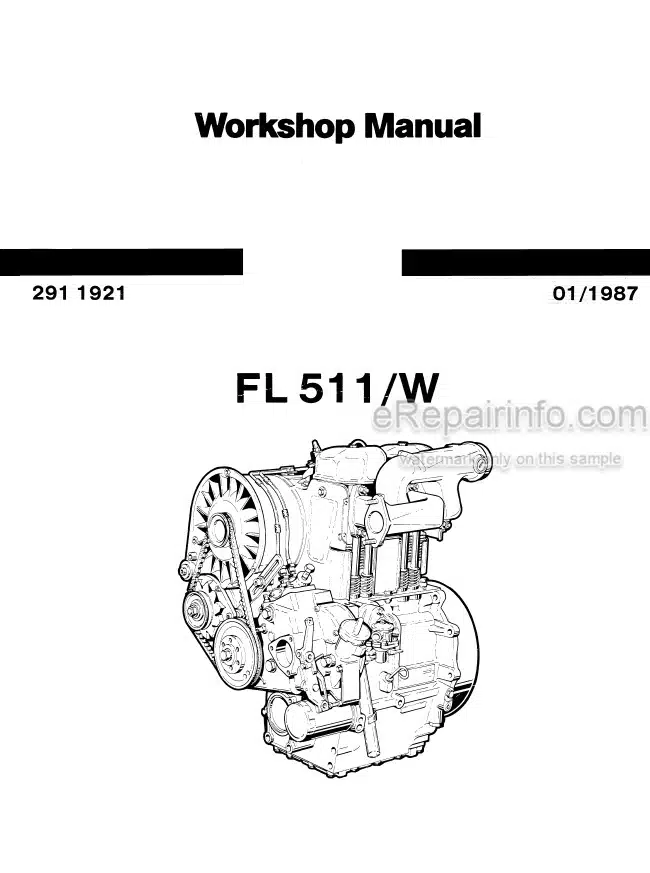 Photo 4 - Deutz F1L511 F1L511W F2L511 F2L511W Workshop Manual Diesel Engine 291-1921