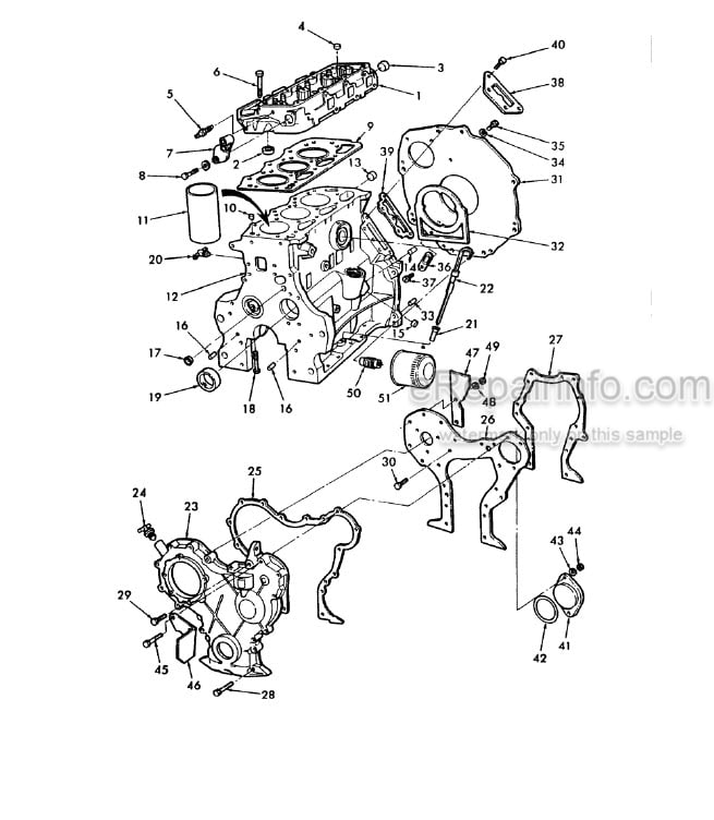 Photo 13 - Ford 2610 Parts Manual Illustrated Tractor