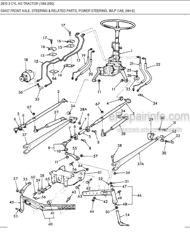 Photo 7 - Ford 2610 Parts Manual Illustrated Tractor