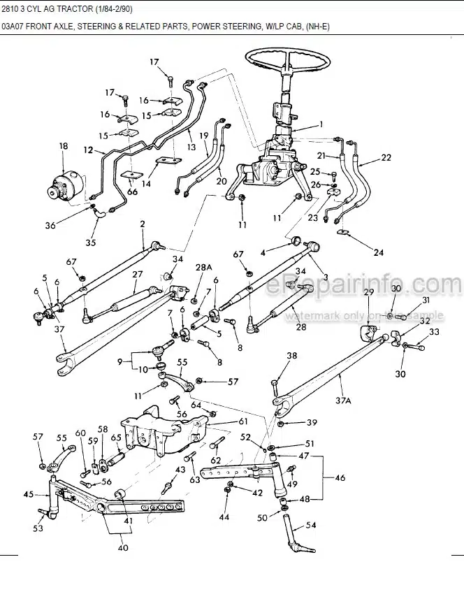 Photo 6 - Ford 2910 Parts List Manual 3 Cylinder Tractor