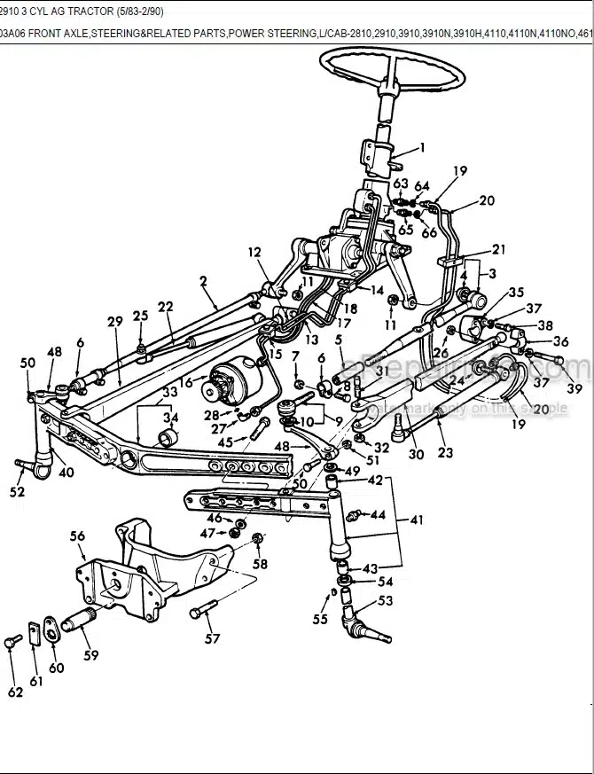 Photo 3 - Ford 2910 Parts List Manual 3 Cylinder Tractor