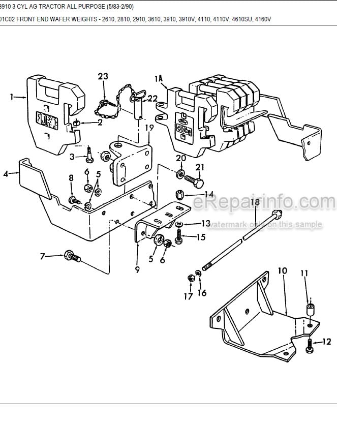 Photo 10 - Ford 3910 Parts Manual Illustrated Tractor