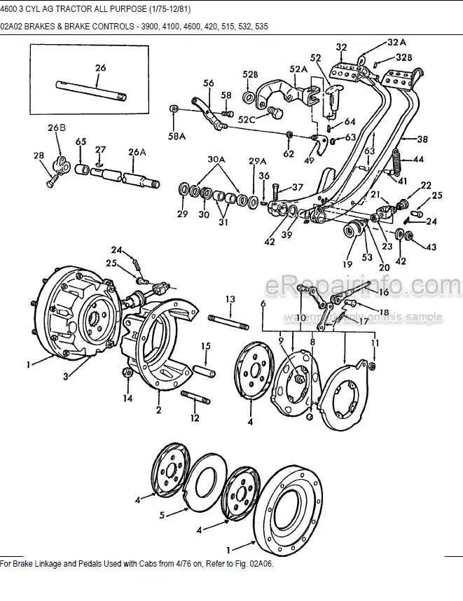 Photo 8 - Ford 4600 Parts Manual Illustrated Tractor