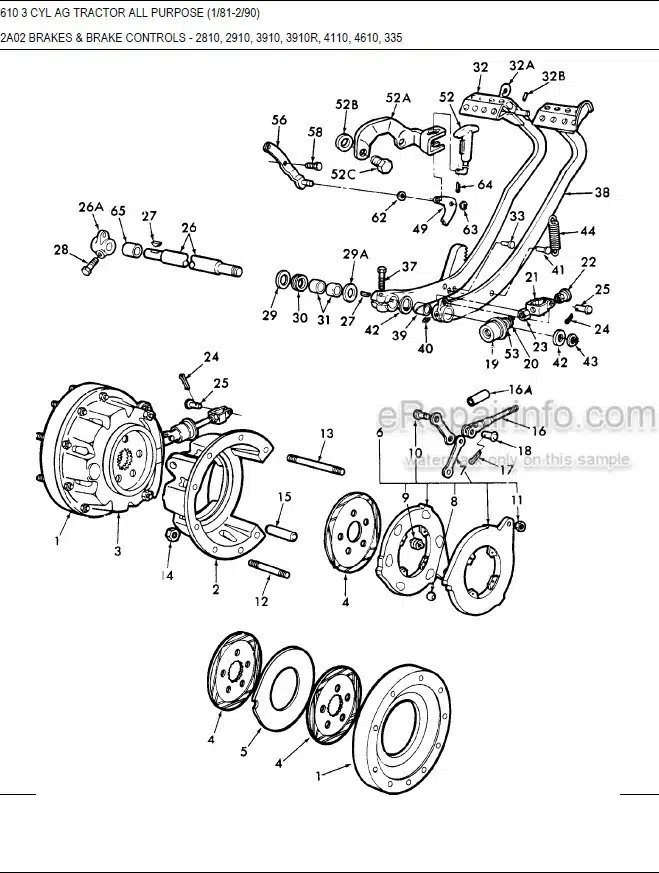 Photo 3 - Ford 4610 Illustrated Parts List Manual 3 Cylinder Ag Tractor