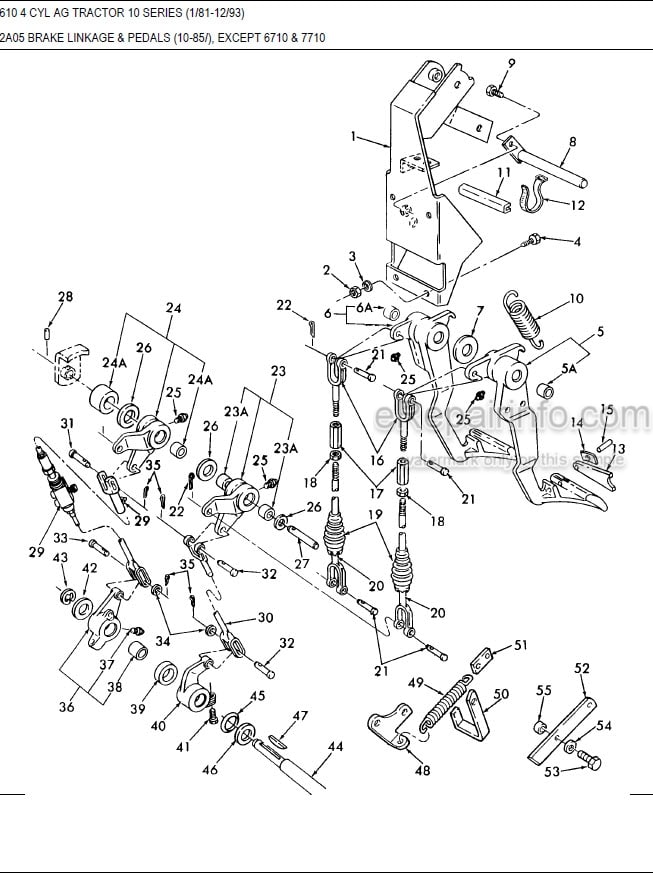 Photo 15 - Ford 5610 Parts Manual Illustrated Tractor