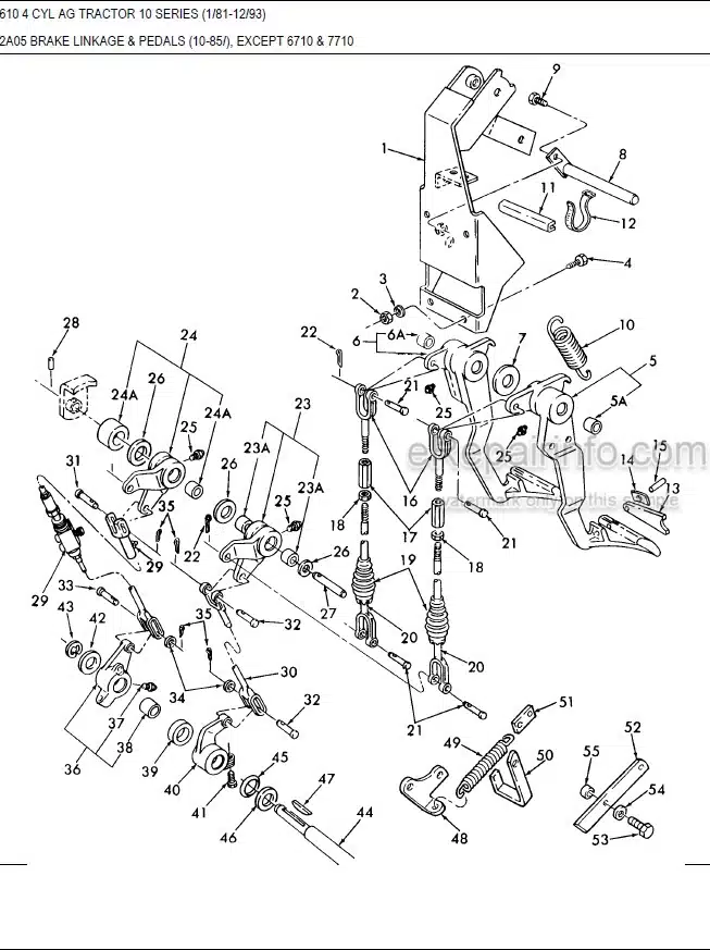 Photo 10 - Ford 5610 Parts Manual Illustrated Tractor