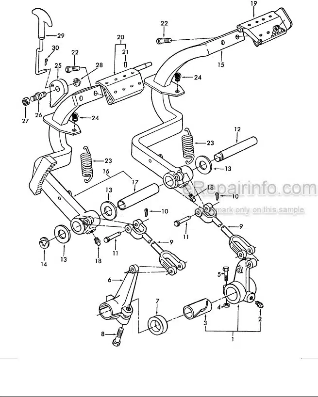 Photo 9 - Ford 6600 Illustrated Parts List Manual 4 Cylinder Ag Tractor