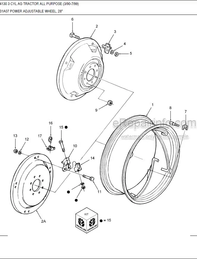 Photo 7 - Ford 7610 Parts Manual Illustrated Tractor