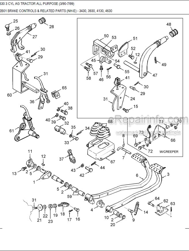 Photo 9 - Ford New Holland 4630 Illustrated Parts List Manual 3 Cylinder Ag Tractor