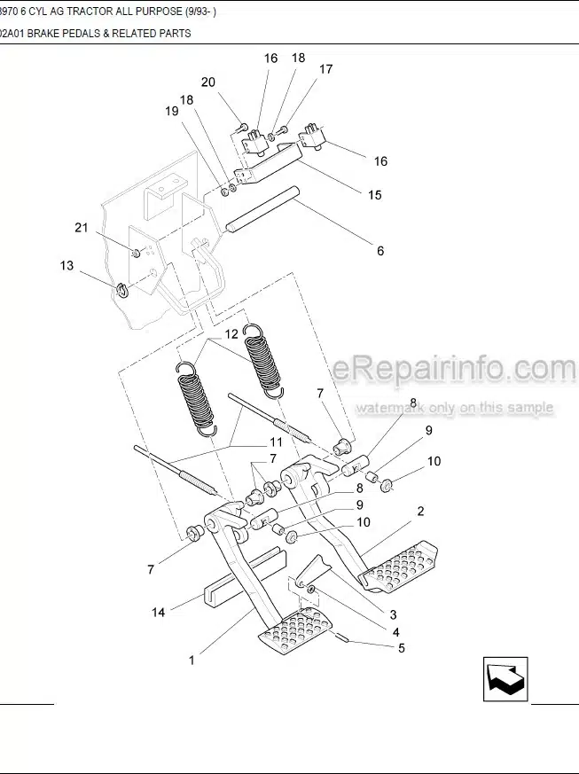 Photo 3 - Ford New Holland 8970 Master Illustrated Parts List Manual Book 6 Cylinder Ag Tractor