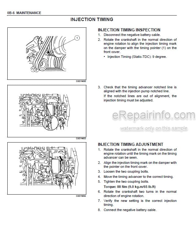 Photo 11 - Isuzu 6HK1 Service Manual Engine 9-36540