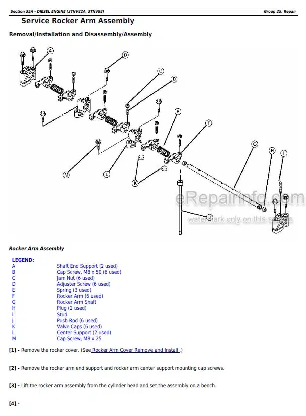 Photo 6 - John Deere 1420 1435 1445 1545 1565 Series II Technical Manual Front Mower TM2147