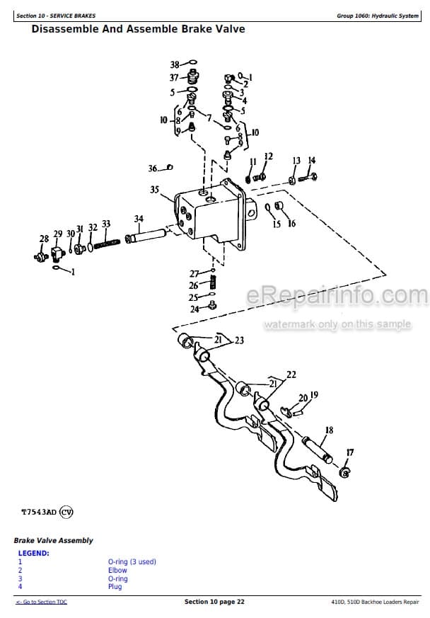 Photo 6 - John Deere 410D 510D Repair Technical Manual Backhoe Loader TM1513
