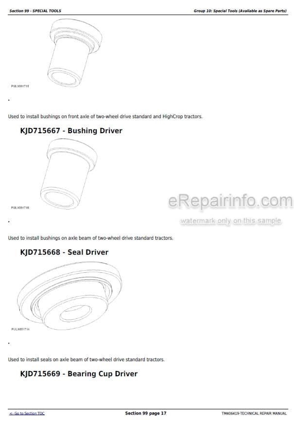Photo 6 - John Deere 5080G 5090G 5090GH 5075GL 5085GL 5075GF 5085GF 5100GF 5075GN 5085GN 5100GN 5075GV 5085GV Technical Repair Manual Tractor TM406419