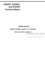 Photo 5 - John Deere 8295RT 8320RT 8345RT Repair Manual Tractor TM104519