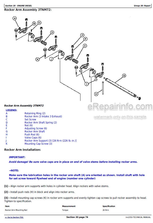 Photo 3 - John Deere X740 X744 X748 X749 Diagnostic And Repair Manual Select Series Tractor TM2350