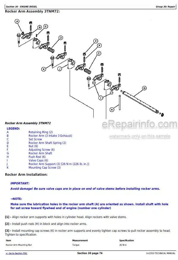 Photo 3 - John Deere X740 X744 X748 X749 Diagnostic And Repair Manual Select Series Tractor TM2350