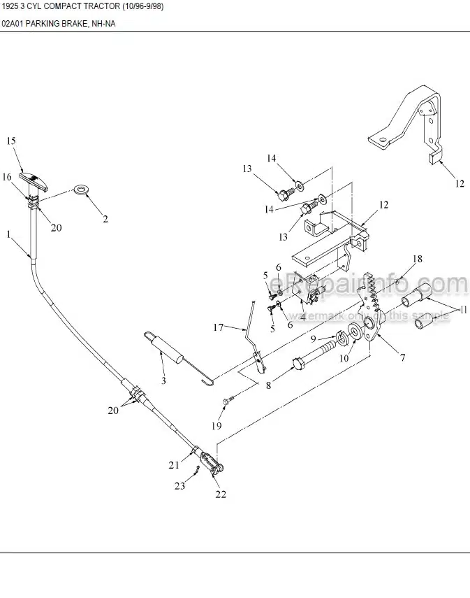 Photo 7 - New Holland 1725 Parts Manual Illustrated Tractor