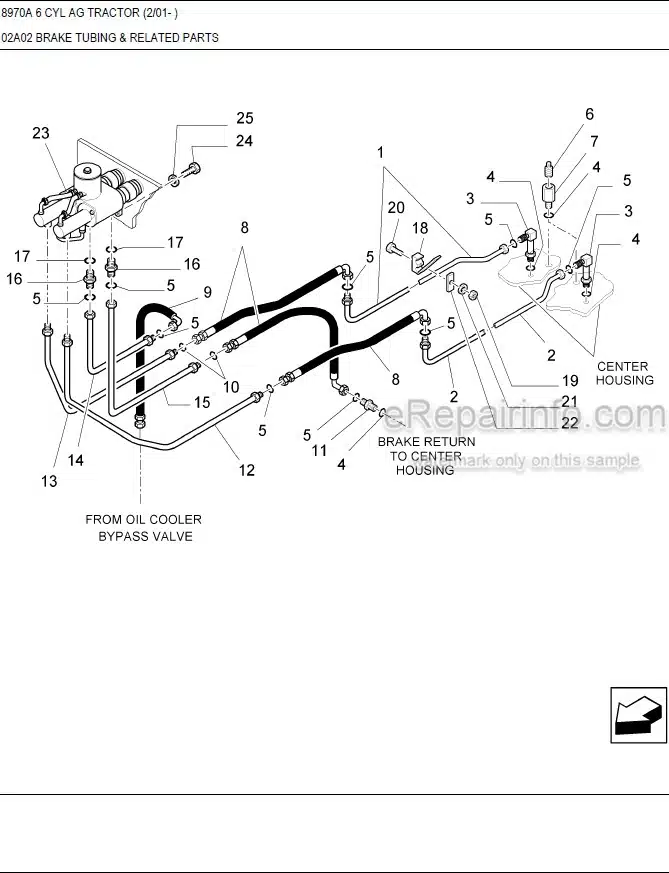 Photo 7 - New Holland 8870A Master Illustrated Parts List Manual Book 6 Cylinder Ag Tractor