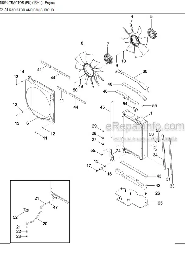 Photo 6 - New Holland TB100 Master Illustrated Parts List Manual Book 4 Cylinder Ag Tractor