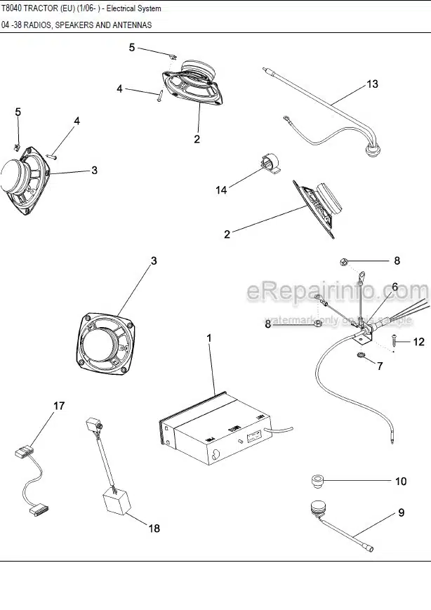 Photo 5 - New Holland T8010 T8020 T8030 T8040 T8050 Series Illustrated Master Parts List Manual Tractor