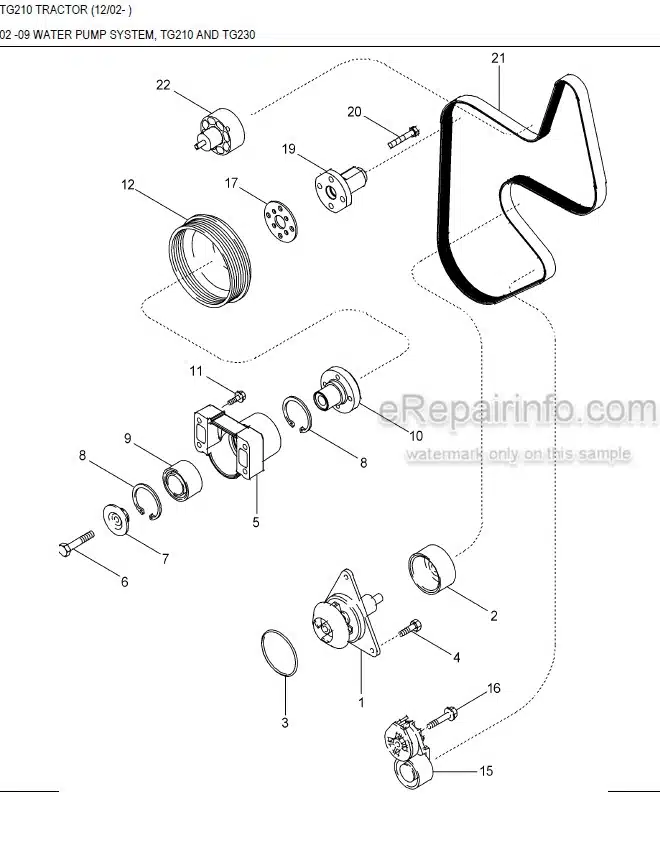 Photo 12 - New Holland TG210 Master Illustrated Parts List Manual Book Tractor