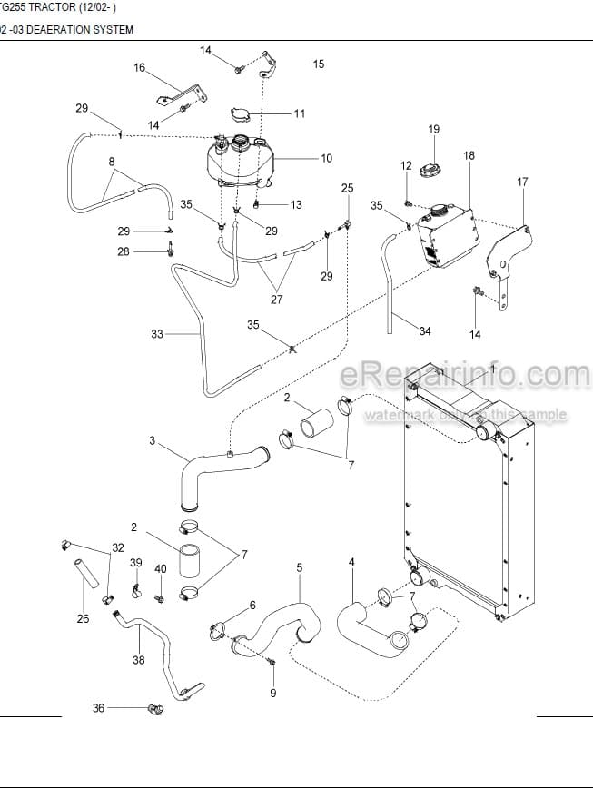 Photo 6 - New Holland TG285 Parts Manual Illustrated Tractor