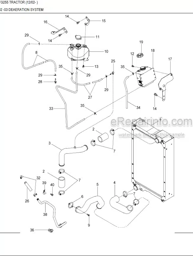 Photo 7 - New Holland TG230 Master Illustrated Parts List Manual Book Tractor