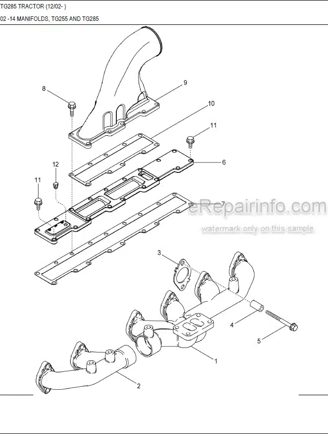 Photo 6 - New Holland TG285 Parts Manual Illustrated Tractor