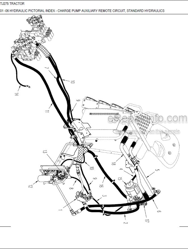 Photo 7 - New Holland TG285 Parts Manual Illustrated Tractor