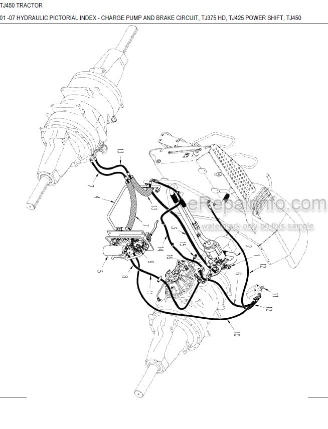 Photo 6 - New Holland TL100 Parts Manual Illustrated Tractor