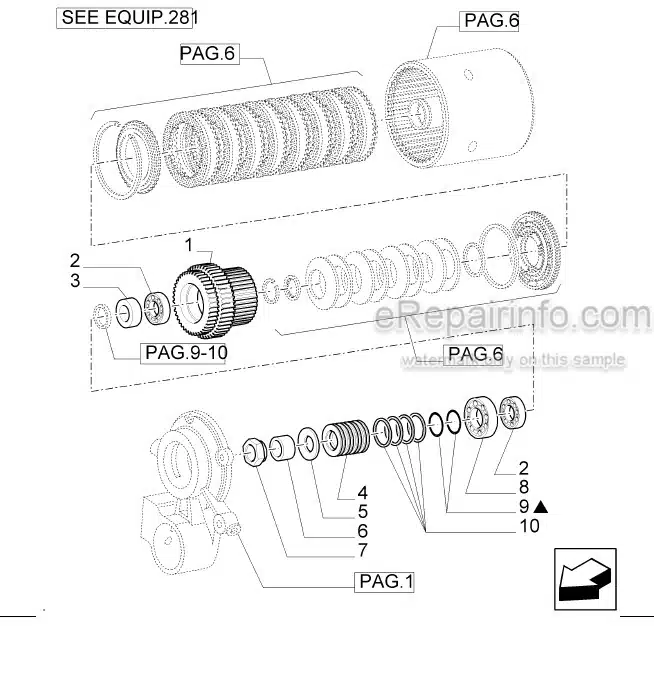 Photo 6 - New Holland TM155 Master Illustrated Parts List Manual Book Tractor